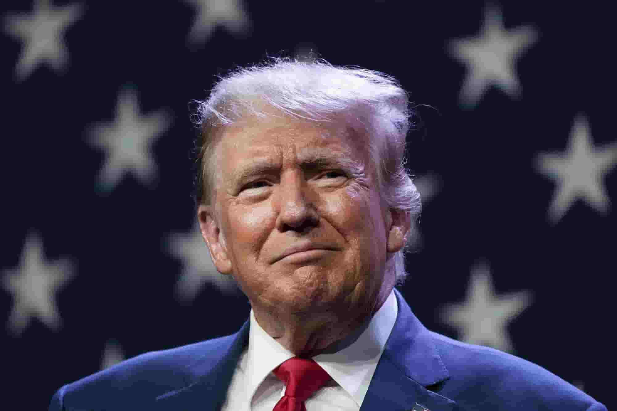 Donald Trump durante declaraciones sobre Ucrania, Francia y América Latina