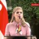 Laura Fernández durante conferencia de prensa sobre CACCO, carretera San José–San Ramón y asuntos políticos