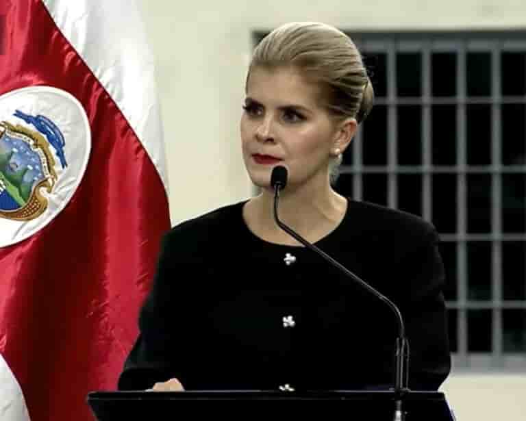Laura Fernández en el Centro de Alta Contención contra el Crimen Organizado (CACCO), inaugurado en Costa Rica en octubre de 2026.